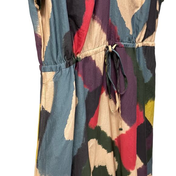 Velvet by Graham & Spencer Claudette Maxi Dress in Chai Multicolor Print Large - Picture 4 of 8